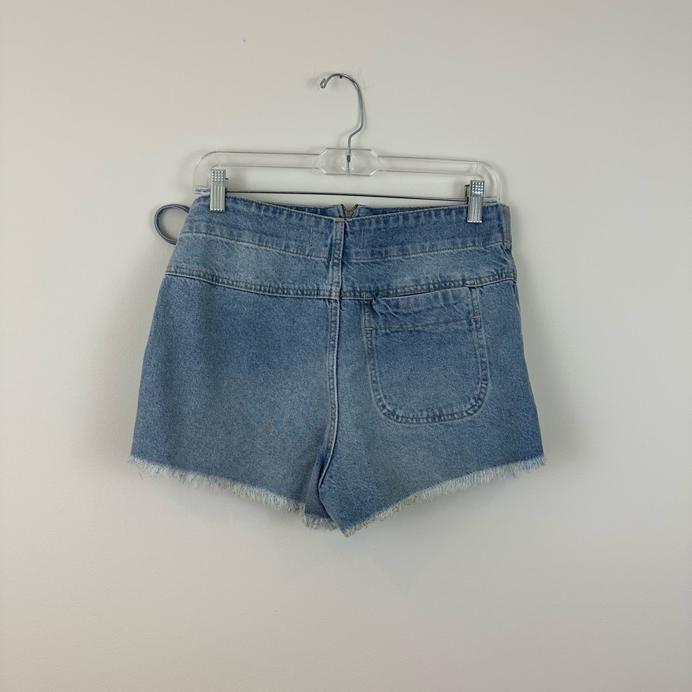 We The Free Free People | Blue Denim Emmy Wrap Skort Size 4 - Picture 5 of 6
